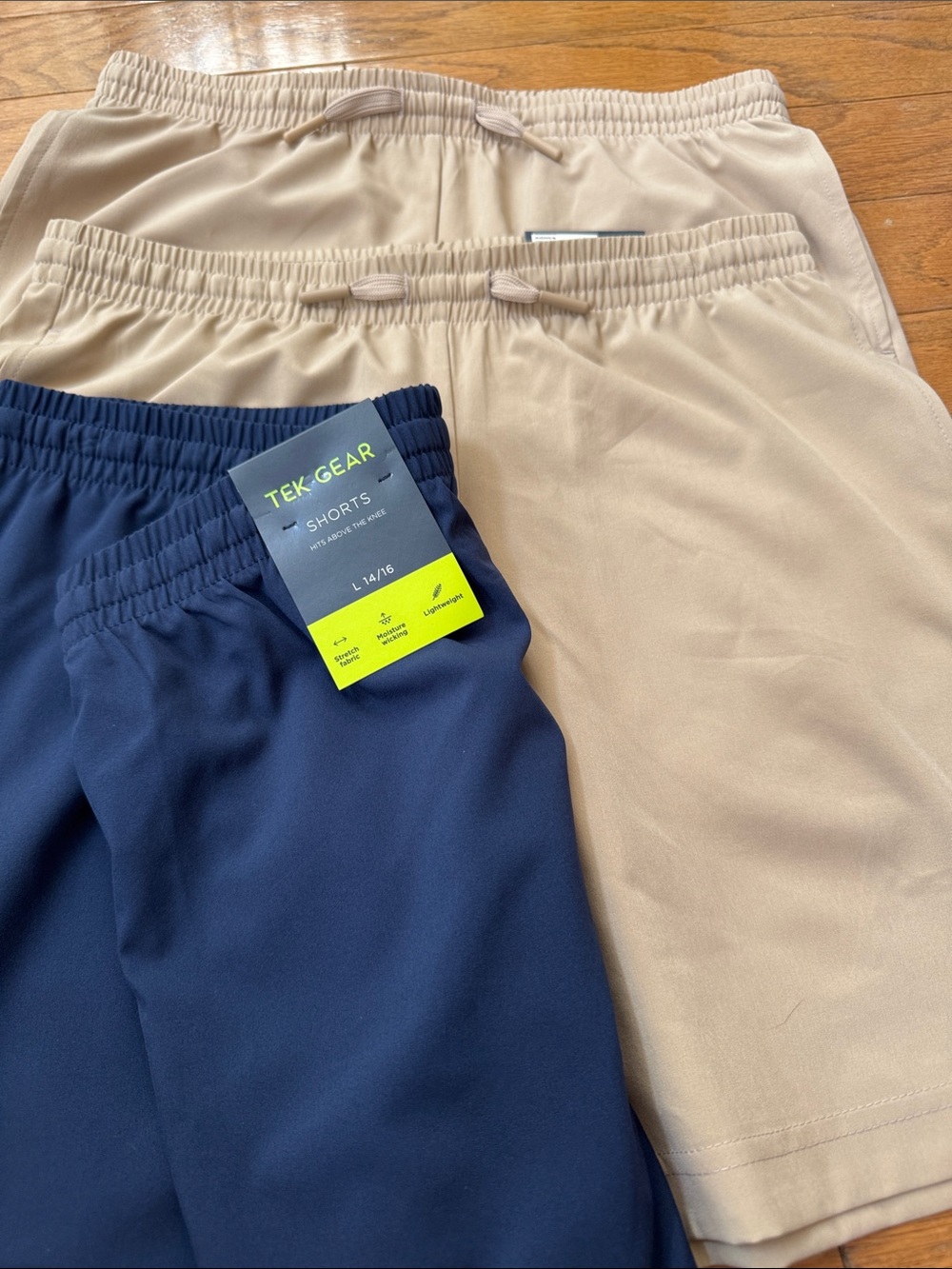 tek gear Navy and Khaki Kids Athletic Shorts Set
